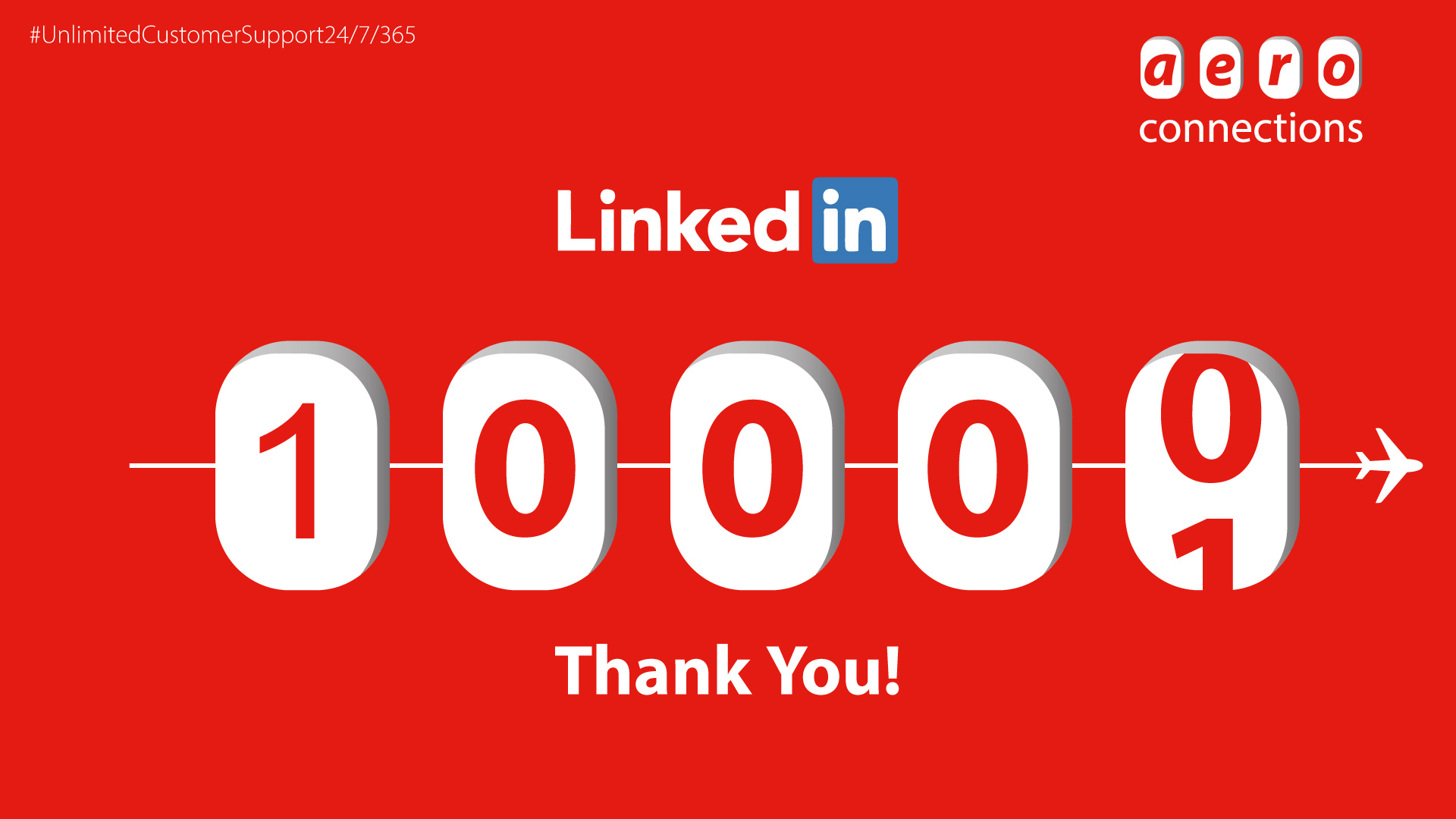 1,0000+ followers for AeroConnections LinkedIn page: A special thank you!